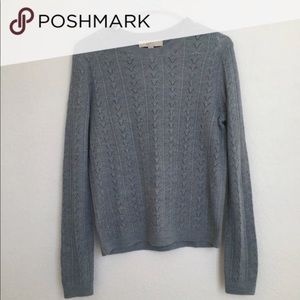 Like new Ann Taylor Italian yarn sweater - blue